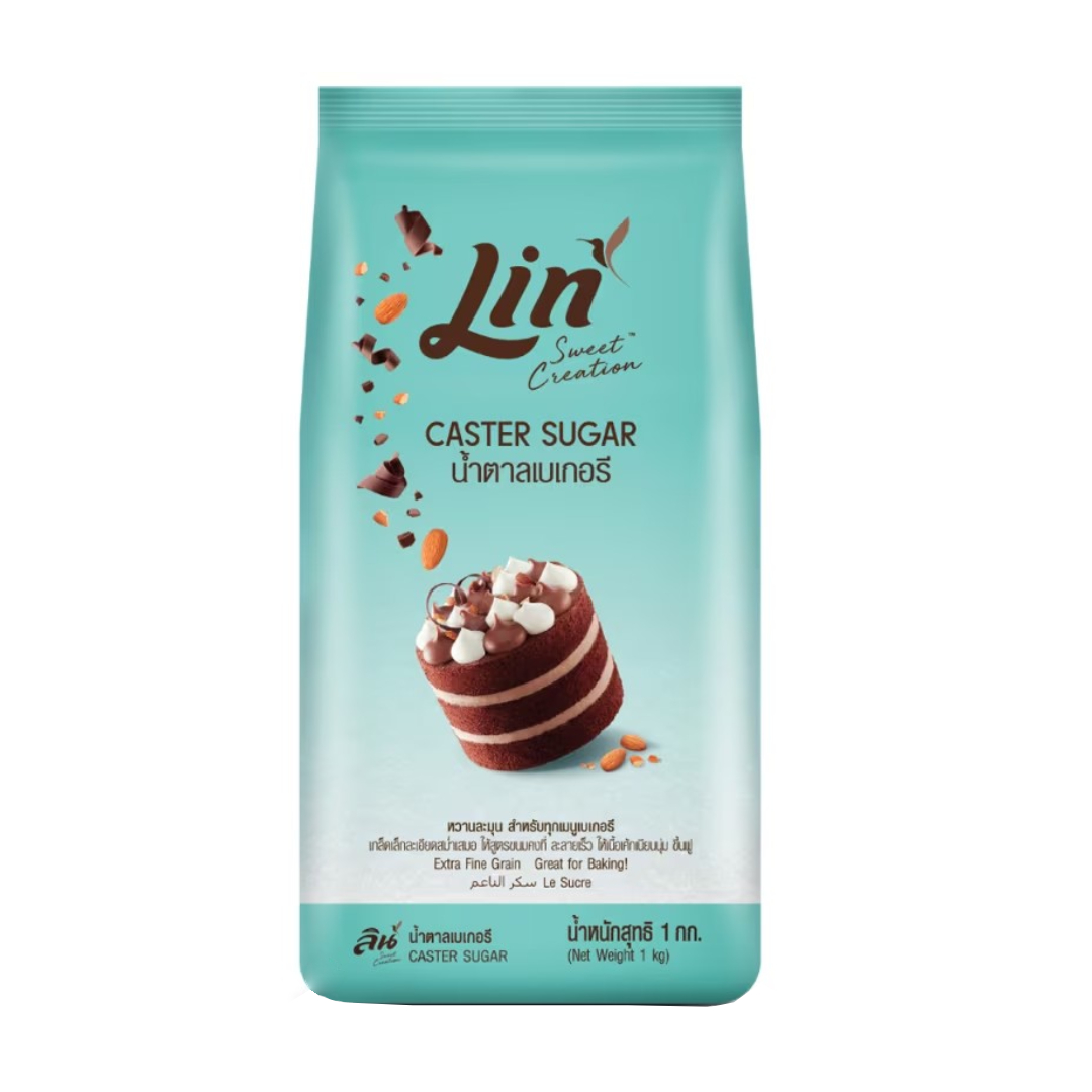 ลิน น้ำตาลทรายขาวเบเกอร์รี่ 1kg.
