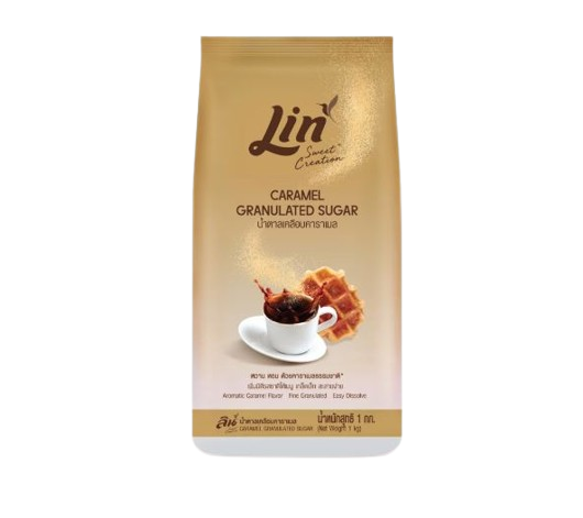ลิน น้ำตาลทองธรรมชาติ (คาราเมล) 1kg.