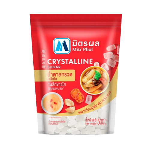 Mitr phol (S581840000) น้ำตาลกรวดเม็ดเล็ก (ผลึกใส) 500g.  O/S